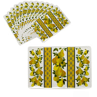 Set of 12 PVC Easy Care Placemats - Pears