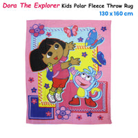 Dora The Explorer Printed Polar Fleece Throw Rug 130 x 160 cm