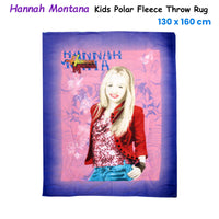 Hannah Montana Printed Polar Fleece Throw Rug 130 x 160 cm