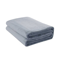 Jason 400GSM Super Soft Micro Fleece Blanket Silver Double