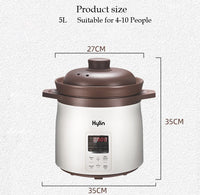 Kylin Electric Purple Clay Pot Slow Cooker 5L - K2021