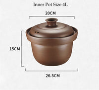 Kylin Electric Purple Clay Pot Slow Cooker 4L - K2022