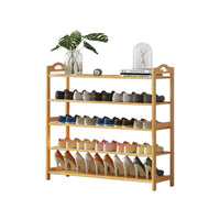 Multi-layers Bamboo Shoe Rack Storage Organizer Wooden Flower Stand Shelf(3 Layers)