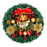 Christmas Wreath Door Garland Decoration Front Door Hanging Flowers Tree Decor(J1-2)