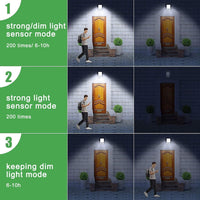 Clip-On Solar LED Light Outdoor Motion Sensor 45 LEDs IP65 Waterproof Security Wall Light