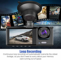 WIFI 3 Channels Dash Cam 1080P Full HD Car Dashcam Comes with Free 32GB Card