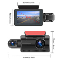 HD 1080P Car Dash Cam Front and Inside Dual Camera Comes With 32GB Card