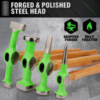 SWANLAKE 9-Piecce Auto Body Hammer and Dolly Set, Heavy Duty Car Body Dent Repair Tool Kit with Carrying Case