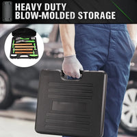 SWANLAKE 9-Piecce Auto Body Hammer and Dolly Set, Heavy Duty Car Body Dent Repair Tool Kit with Carrying Case