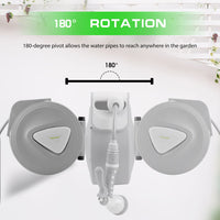 10M Retractable Garden Air Hose Reel Storage Auto Rewind Wall Mounted Grey AU