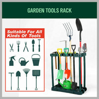 Rolling Garden Tools Storage Rack Long Short Handles Organizer Holders Fits 40