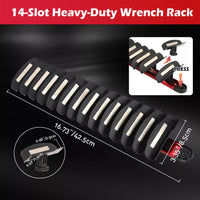 14 Slots Magnetic Spanner Rack Spanner Organizer Holder Portable Adjustable Au