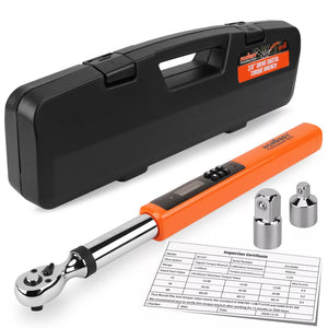 3/8" Drive Digital Torque Wrench Electronic Adjustable Torque Range 44ftlb