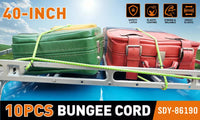 10-Piece Bungee Cords With Hook 40inch Outdoor Elastic Bungee Straps Luggage