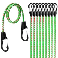 10-Piece Bungee Cords With Hook 40inch Outdoor Elastic Bungee Straps Luggage