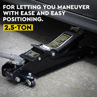 Hydraulic Floor Jack 2.5T Trolley Low Profile Car Track Quick Lifting 85-385mm