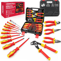 SEDY 14-Piece Insulated Screwdriver & PliersSet: VDE Insulated Set 1000V InsulatedElectrician Tool Set with Magnetic Phillips