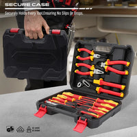 SEDY 14-Piece Insulated Screwdriver & PliersSet: VDE Insulated Set 1000V InsulatedElectrician Tool Set with Magnetic Phillips