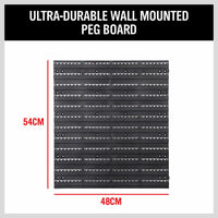 43Pc Bins Wall Mounted Parts Storage Rack Tools Holder Organiser 2 Peg Borads