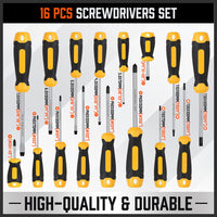 57-Piece Magnetic Screwdriver Set Slotted Phillips Bit Hex Pozidriv Torx Key Bit