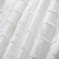 Tufted Boho Embroidery Quilt/Doona/Duvet Cover Set - White - Queen Size