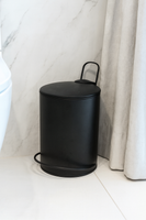 3L Soft Close Pedal Bin Black