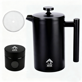 1000ml French Press Coffee Maker Coffee Container & Extra Filter Set