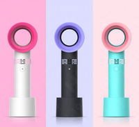 Portable Bladeless Hand-held Cooler Mini Fan Green