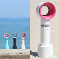 Portable Bladeless Hand-held Cooler Mini Fan White