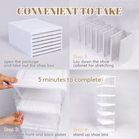 Foldable Storage Shoe Box - 6 Layers