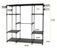 Sorti Freestanding Portable Closet Metal Wardrobe Garment Rack Hanger