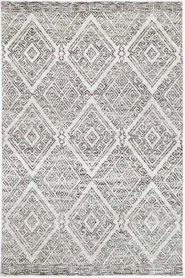 Amritsar Glenfalls Grey Tribal Rug 160X230