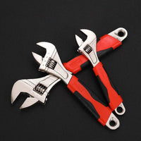 8inch 10inch 12inch Durable Chrome Vanadium Steel Rubberized Grip Adjustable Wrench - 10inch