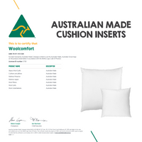 Luxor Twin Pack 40x40cm Aus Made Hotel Cushion Inserts Premium Memory Resistant Filling