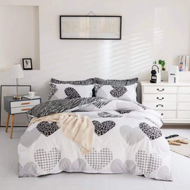 Dreamfields - Twin Hearts Quilt Cover Set - (2pcs, Single Size)