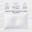 Puredown Goose Down and Feather Pillow Inserts for Sleeping, 100% Cotton Fabric Cover Bed Pillows, Set of 2, White, King Size