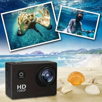 Action Camera 4K HD 16MP WiFi Waterproof 30M Sports Camera With 140° Wide Angle BLACK COLOUR