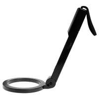 Portable Hand-held Metal Detector - Folding Black