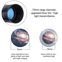 High Definition High Times Astronomical Telescope with Tripod - 16x / 66x70