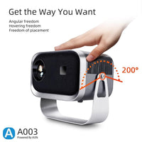 360 Degree Rotating Mini Android Projector - 150 Lumens 1280X720P