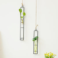 Charming Iron Art Glass Wall Hanging for Home Gardening - Size l