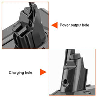 Replacement Battery for Dyson V8 Cordless Vacuum - 21.6v - 3000Mah