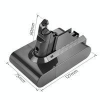 Extra Battery for Dyson V6 Handheld Vacuum - Replacement - 2.6Ah