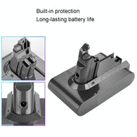 Extra Battery for Dyson V6 Handheld Vacuum - Replacement - 2.6Ah