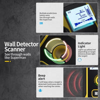 Multifunctional Wall Wire Detector - Load-Bearing Dark Line Scanner