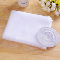 White Diy Window Screen with Hook and Loop Fastener for Mosquito Net