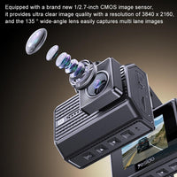 4k Dual Dash Cam for Driving - Km15