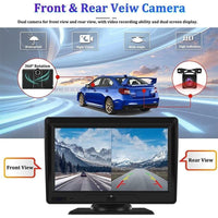 7 Touch Display Car Navigator With Dual-Lens Smart Driving Recorder - Portable And Wireless