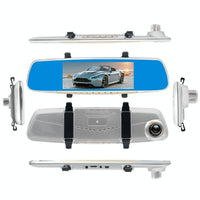 7 Lcd Touch Screen Rear View Mirror Car Recorder with Separate Camera