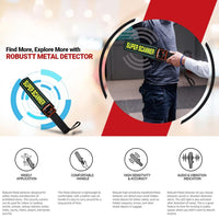 Hand-held Metal Detector - 60mm Detection Distance